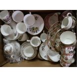 Paragon and other part tea services, various decorative ceramics, Edwardian tea service etc in two