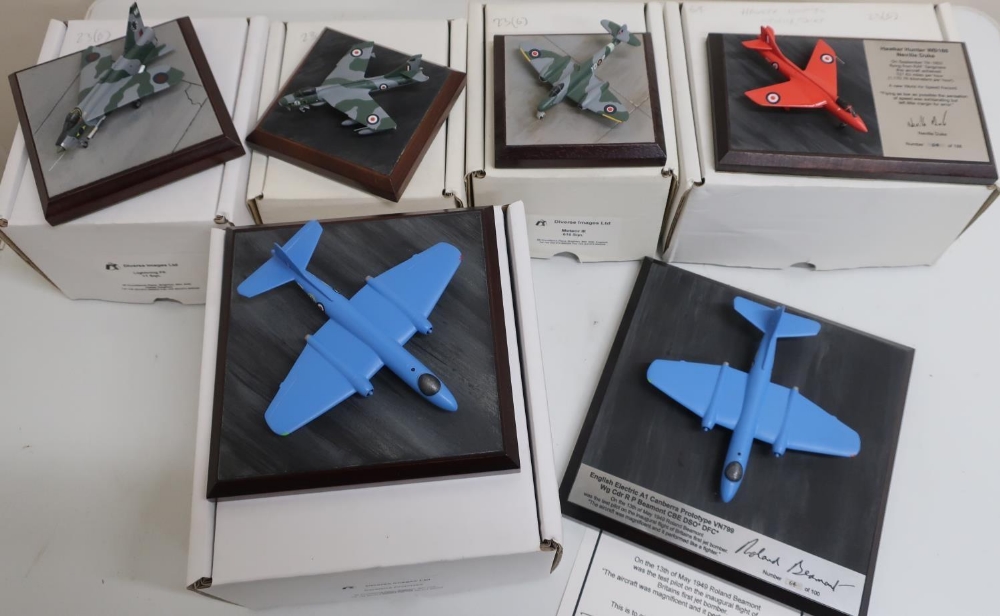 Diverse Images Aircraft Collection hand crafted English pewter models of Meteor lll 616 squadron