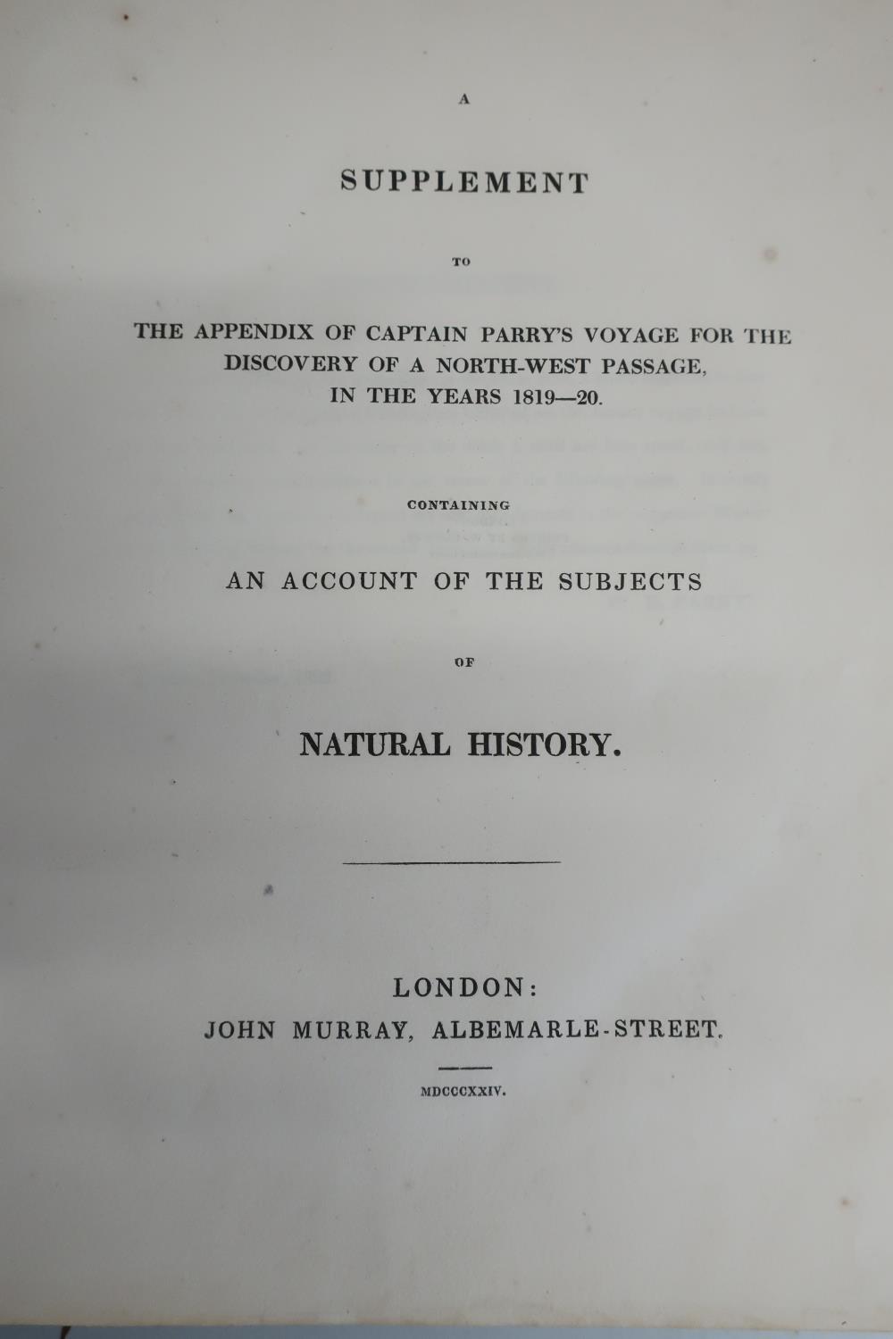 Supplement to the appendix of Captain Parry's Voyage for the Discovery of a Northwest Passage in the - Image 2 of 2