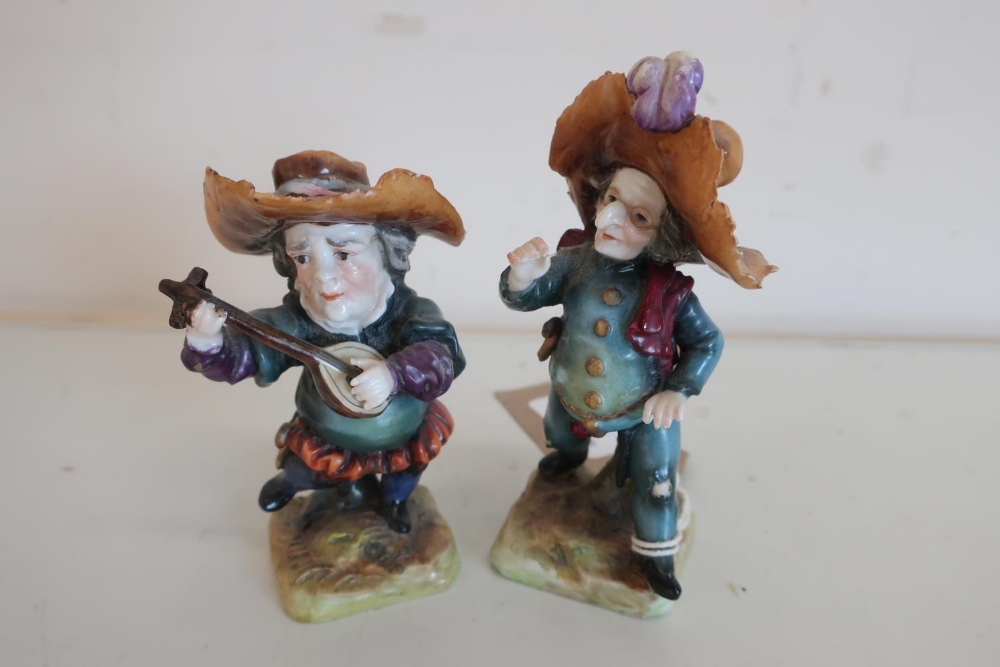 20th C Naples porcelain models of dwarfs (2)