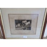Frank Paton "Not At Home" photogravure, signed in pencil (21cm x 26cm)