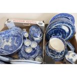 Large selection of Copeland Spode Italian pattern ceramics including bowl, coffee service, various