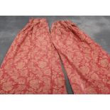Pair of heavy quality lined curtains (each 90cm x 240cm)