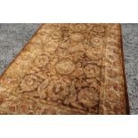 Indian hand spun wool and tufted dense pile rug (168cm x 250cm)