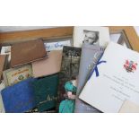 Five 1950s autograph albums, one with silver corners, signed by Donald Peers, Charlie Chester etc