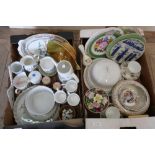 Royal Winton leaf molded dish, Arcadia ware coffee service, three Royal Worcester Evesham dishes,