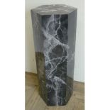 Marbleised Formica hexagonal design stand (91cm)