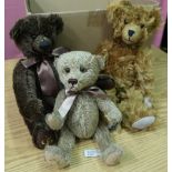 Cambrian Bears Limited Edition 133/500 brown plush bear, another similar bear and a Whitby Bear (3)