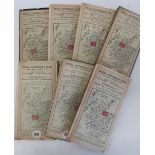 Bartholomew's folding linen backed RAC Maps of Scotland , sheets 7,11,12,15,16,12&30 (7)