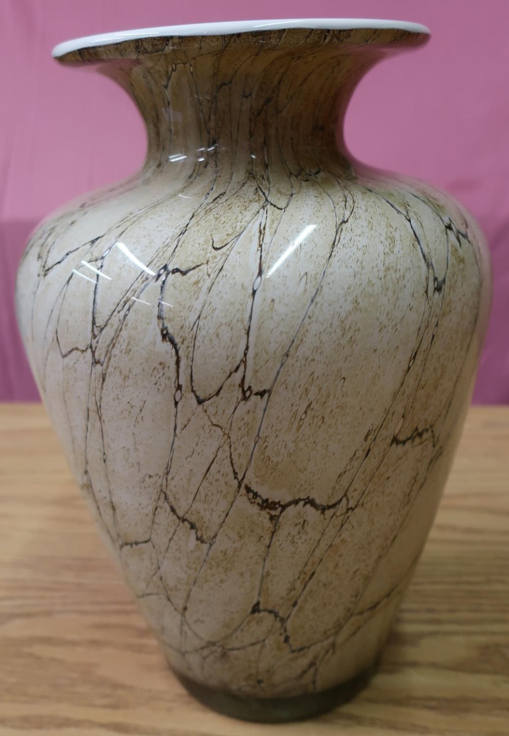 Large studio glassware vase (height 35cm)
