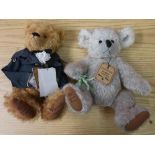 Limited edition 102/300 Robin Rive Eucalyptus teddy bear and similar Horacio Nelson bear No. 113/300