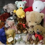 Large collection of various assorted soft toys, collectable bears, limited edition bears including