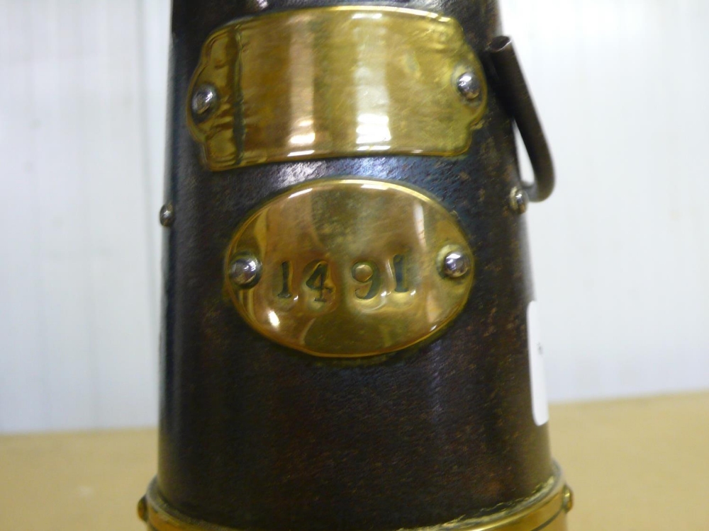 Marsuta brass and steel miners lamp No. 1491 (23.5cm) - Image 2 of 2