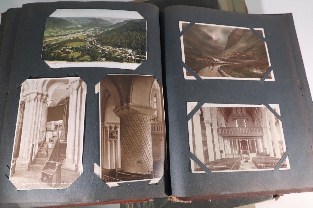 Two postcard albums containing an extremely large quantity of various assorted postcards, mostly - Image 5 of 9