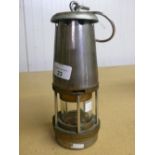 Wolf Type FG brass and steel miners lamp No. 3581 (23cm)