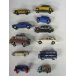 Collection of Corgi, Dinky, Matchbox unboxed die-cast models, some repainted, play worn condition (2