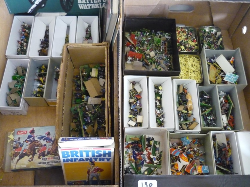 Large collection of HO.OO scale Airfix and other Wargame type models of Waterloo, British Cavalry - Image 2 of 2