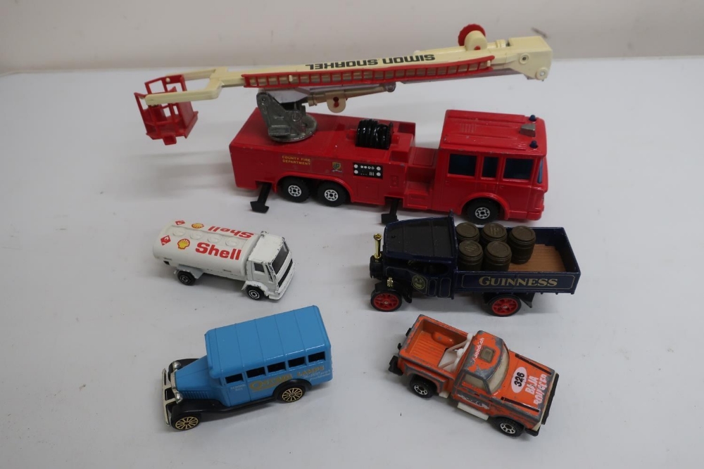 Collection of various scale unboxed die-cast model vehicles including Matchbox Superkings Simon - Image 2 of 2