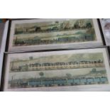 Pair of framed & mounted Liverpool and Manchester Railway 1831 prints