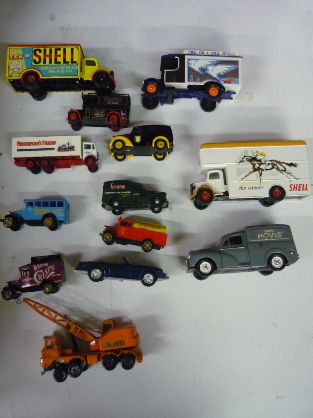 Collection of Lledo, Corgi, unboxed diecast model vehicles incl. Dinky Speed of the Wind etc, in two - Image 2 of 3