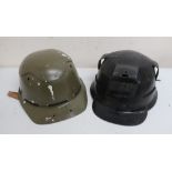 Cromwell Miners Protector Helmet size 6 3/4 and other similar helmet circa 1930/40 (2)