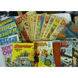 Collection of post 1970 comics including Beano, Krazy, and a collection of similar annuals incl. Roy