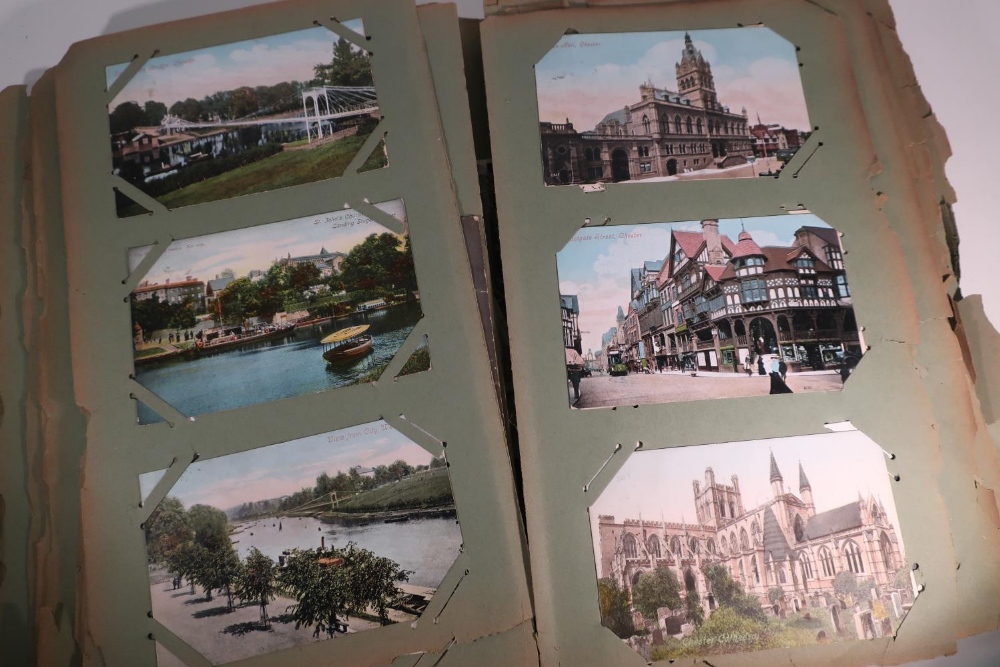 Two postcard albums containing an extremely large quantity of various assorted postcards, mostly - Image 8 of 9