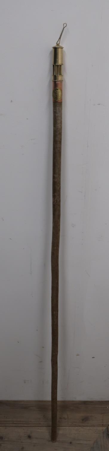 Walking stick with miniature miners lamp top, NCB3037