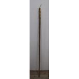 Walking stick with miniature miners lamp top, NCB3037