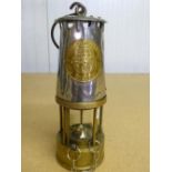 Protector GR6S brass and steel miners lamp No. 4471 (22.5cm)