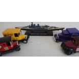 Collection of Maisto, Lledo, other die-cast model vehicles, various scales, unboxed (three boxes)