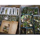 Large collection of HO.OO scale Airfix and other Wargame type models of Waterloo, British Cavalry