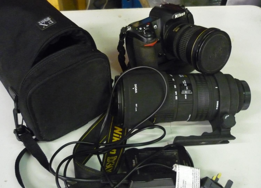 Nikon D300s camera body with grip, Nikon 12-24 AF-S F4 G ED lens, Sigma 50-500mm 4-6 APO EX lens