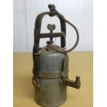 Premier Lamp and Engineering Co. carbide lamp (24cm), provenance: ex Mining Museum