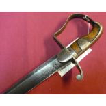 1796 pattern light cavalry troopers sabre with 32 1/2 inch blade stamped with crown, over one view
