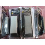 Eight sealed as new ex shop stock black spur sharpening stones