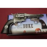 Boxed as new Colt "John Wayne Duke" C02 .177 single action historic BB revolver
