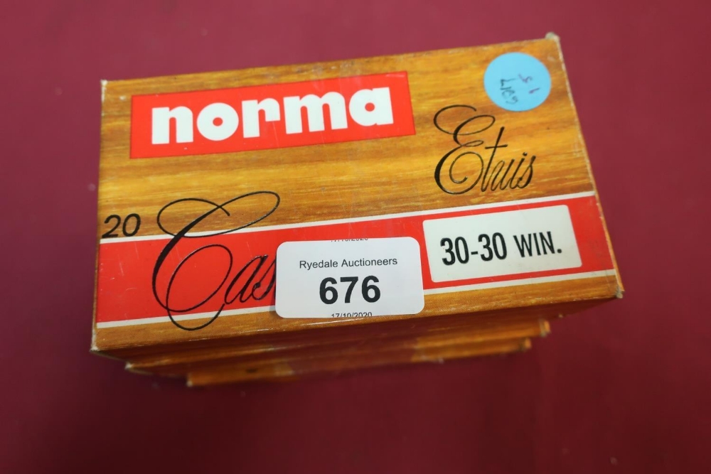 As new ex shop stock 80 Norma 30-30 Winchester casings