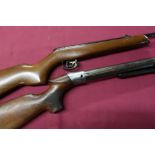 Vintage .177 under lever air rifle and a BSA Merlin mark 2 .177 break barrel air rifle, (both with