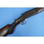 Modern Arms 12 bore single barrel shotgun with 30 inch barrel and semi pistol grip stock, serial no.