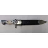 German Teno officers type dress dagger with 9 1/2 inch blade stamped Eric Eickhorn Ges.Gesch