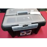 Tool/tackle storage box with various compartments