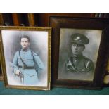 Selection of various framed and mounted military style prints including 1930s Kinsley Delhi prints