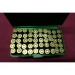 Thirty eight rounds of W-W 38-55 Winchester rifle ammunition and twelve spare cases (section one