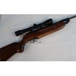 Weihrauch HW35 .22 break barrel air rifle fitted with Tasco Golden Antler scope, serial no. 875651