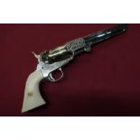 Elli Pietta Colt Navy 1851 .44 cal black powder revolver, no. 414461 (section1 certificate required)