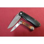 As new ex shop stock small single bladed pocket knife, and a elite force knife (2)