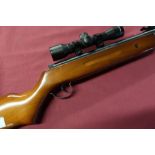 SMK B2 Traditional .22 break barrel air rifle with SMK 4X28 scope