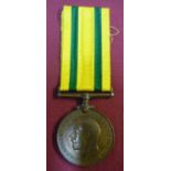 WWI territorial war medal for services overseas (unnamed)