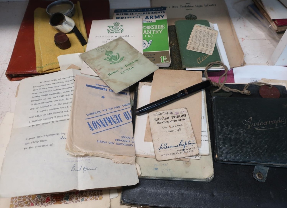 Extremely large collection of military paperwork, photographs and ephemera, relating to Sergeant